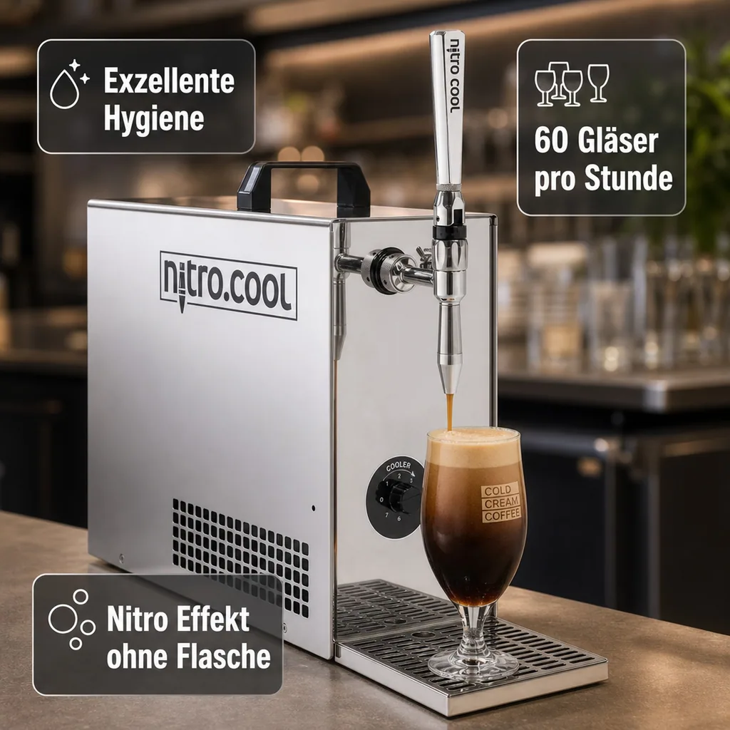 Zapfanlage, Kaffeespender - Cold Brew Kaffee Nitro Coffee, 1 leitig