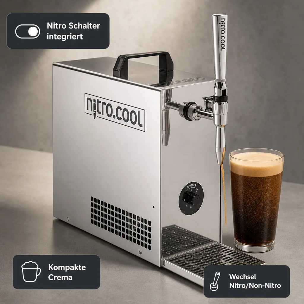 Zapfanlage, Kaffeespender - Cold Brew Kaffee Nitro Coffee, 1 leitig