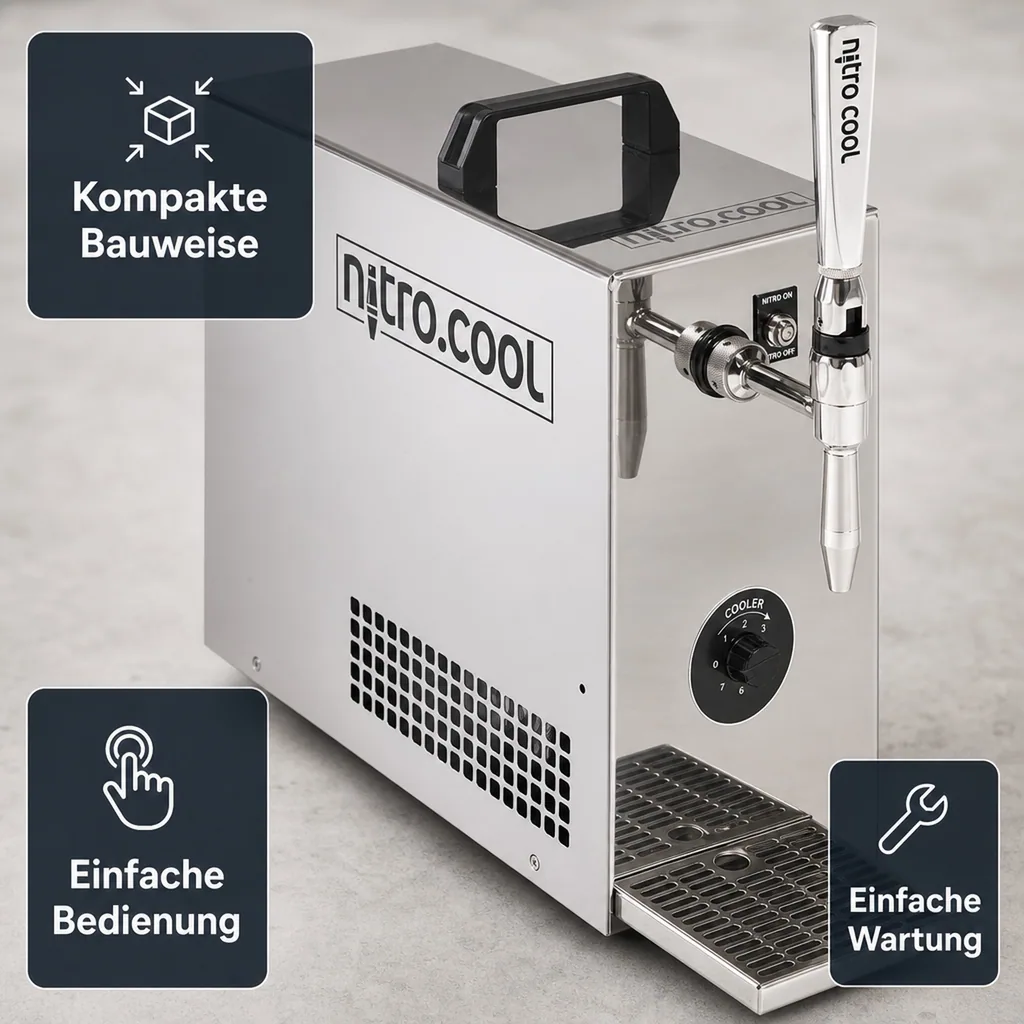 Zapfanlage, Kaffeespender - Cold Brew Kaffee Nitro Coffee, 1 leitig