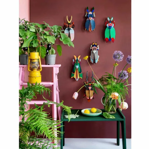 studio ROOF 3D japanischer Käfer blau Pappe