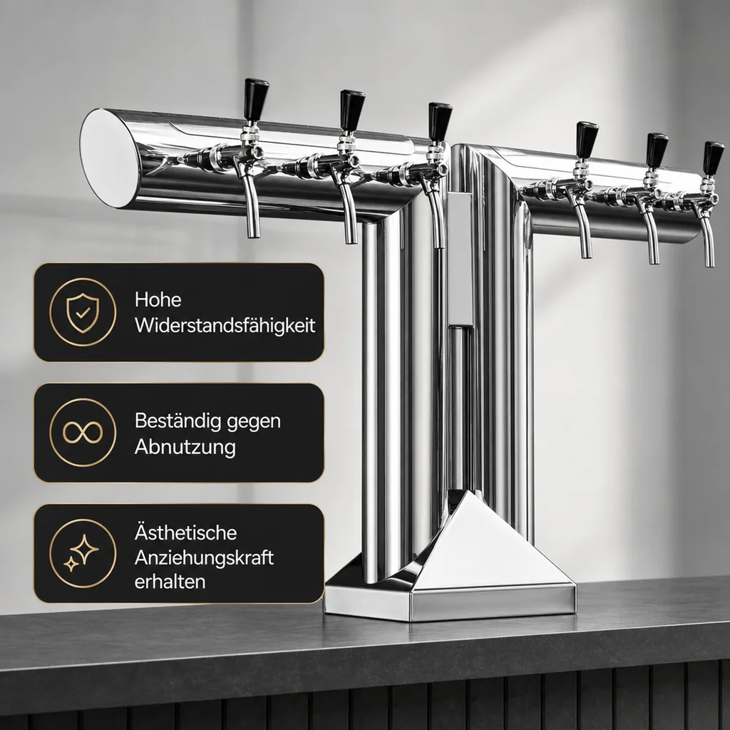 Schanksäule, Bierzapfsäule - Modell „RJ9010“, CNS matt