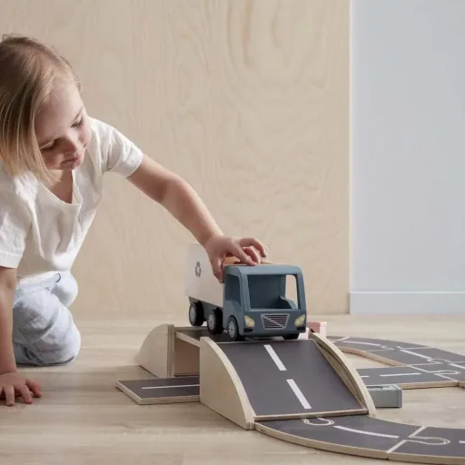 Kids Concept Spielzeug Müllwagen Holz