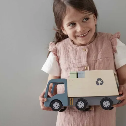 Kids Concept Spielzeug Müllwagen Holz