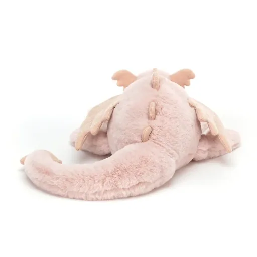 Jellycat Kuscheltier, Plüschtier, Stofftier - Rose Dragon, Größe: Mittel - H12 X B50 CM