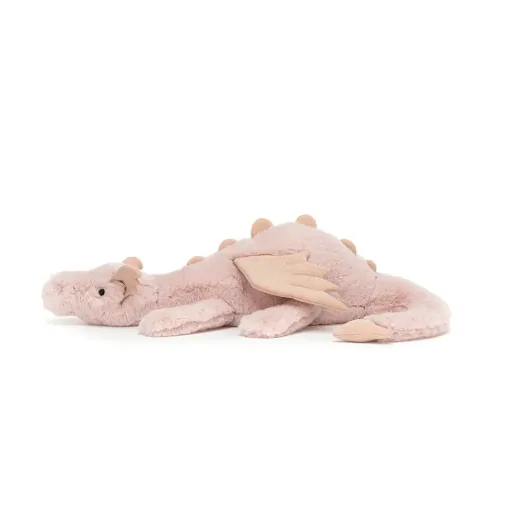 Jellycat Kuscheltier, Plüschtier, Stofftier - Rose Dragon, Größe: Mittel - H12 X B50 CM