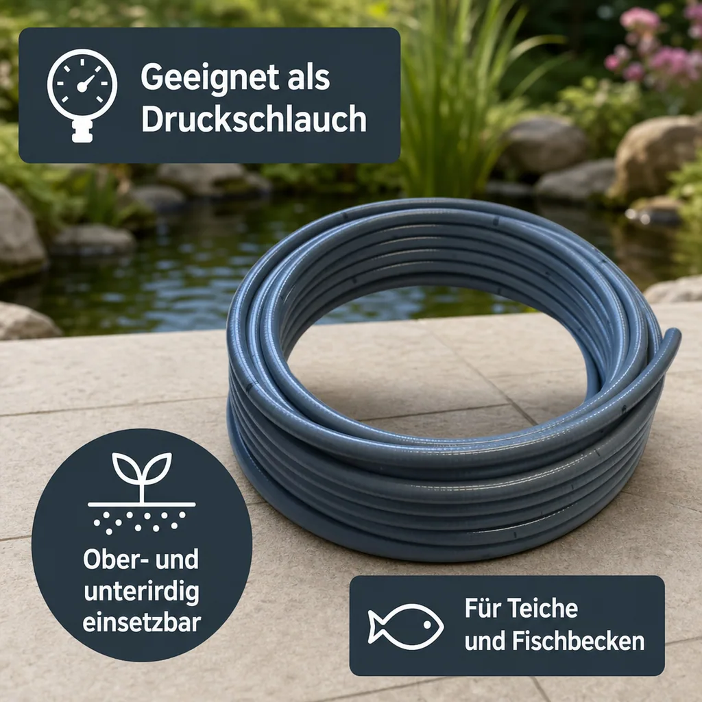 PVC-Flexschlauch, 1 m, 40 mm PVC-Rohr, flexibles PVC-Rohr
