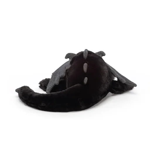 Jellycat Kuscheltier, Plüschtier, Stofftier - Onyx Dragon, Größe: Klein - H8 X B30 CM