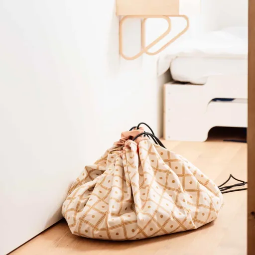 play & go Spielsack Print Rauten Senfgelb