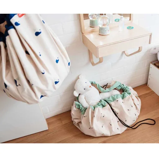 play & go Spielsack Print Schwäne mint