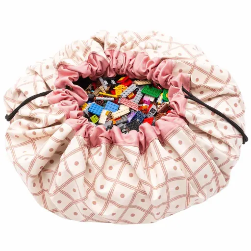 play & go Spielsack Print Rauten koralle