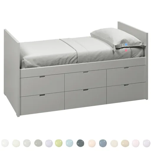 Muba Bespoke Blockbett mit 6 Schubladen