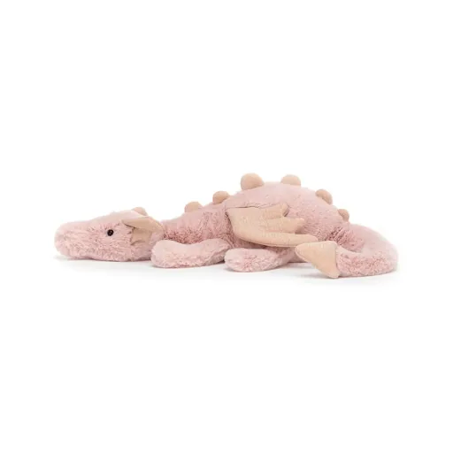 Jellycat Kuscheltier, Plüschtier, Stofftier - Rose Dragon, Größe: Klein - H8 X B30 CM