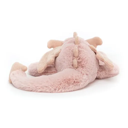 Jellycat Kuscheltier, Plüschtier, Stofftier - Rose Dragon, Größe: Klein - H8 X B30 CM
