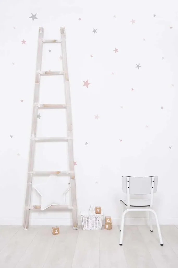 Lilipinso Wandsticker Basics gemischte Sterne, Farbe: dusty ice blue