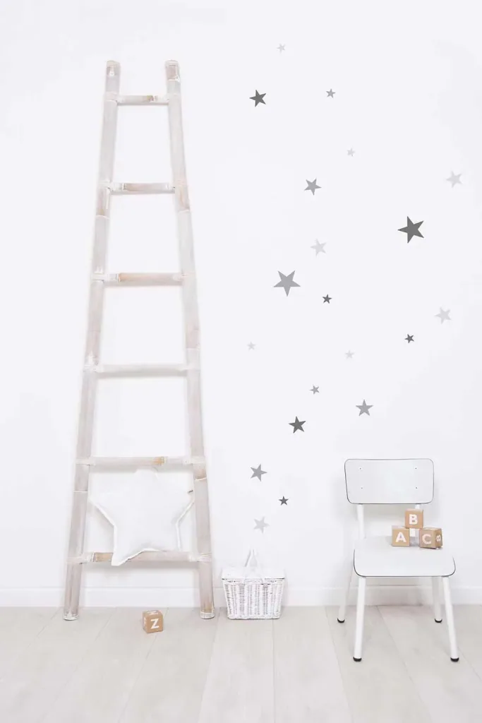 Lilipinso Wandsticker Basics gemischte Sterne, Farbe: dusty ice blue