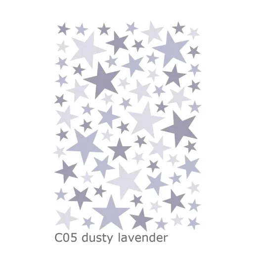Lilipinso Wandsticker Basics gemischte Sterne, Farbe: aqua remix