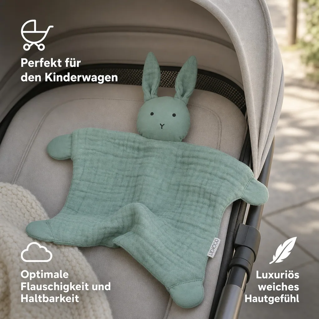 Liewood Schnuffeltuch - Addison, Farbe: Peppermint