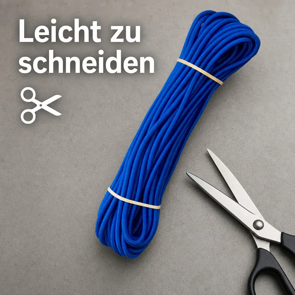 Expanderseil 8mm 20m blau, Gummiseil, vielseitig