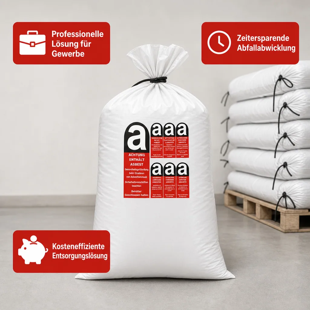 KMF Sack, Mineralwolle Sack 140x220cm, 1200 Liter, Entsorgungssack