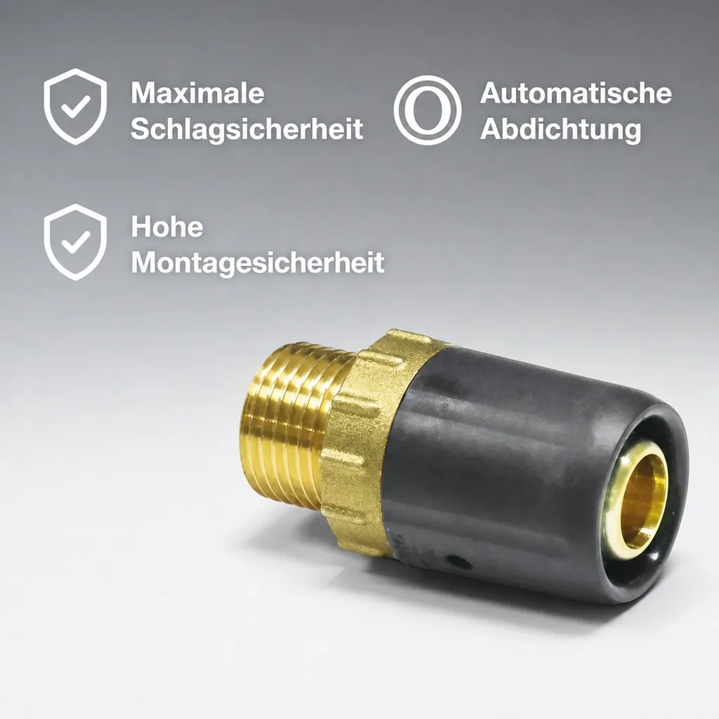 Steckfitting Übergang 20 x 2 auf 1/2" AG