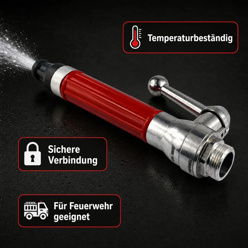 Storz Strahlrohr, D Strahlrohr, Feuerwehrkupplung, 1 Zoll