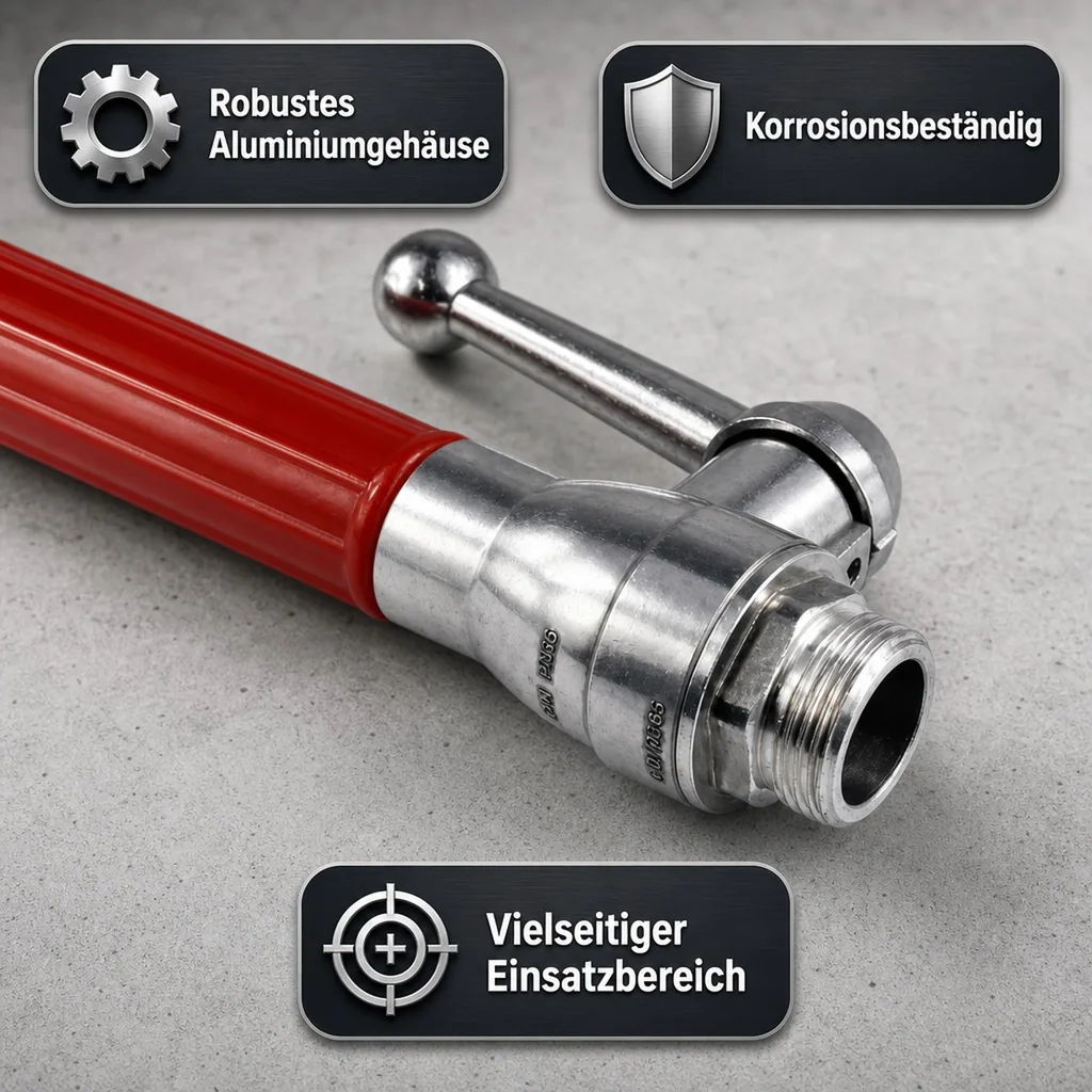 Storz Strahlrohr, D Strahlrohr, Feuerwehrkupplung, 1 Zoll