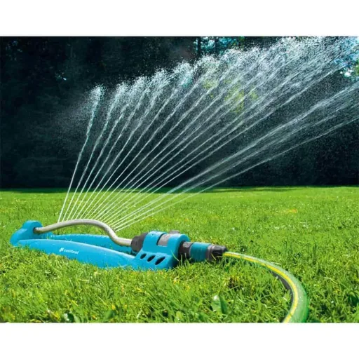 Rasensprenger, Pendelsprenger Turbo, Gartenbewässerung, 240 m², 18 Düsen