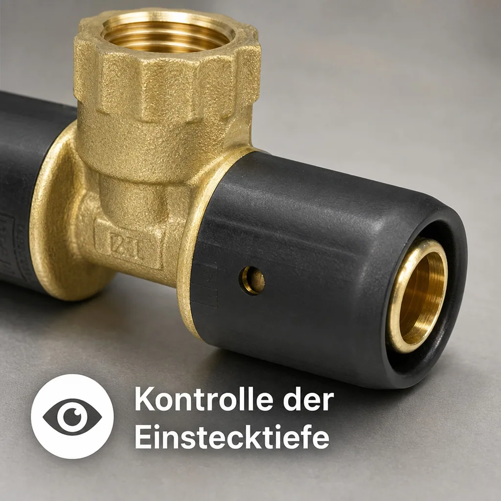 16mm Fitting, T-Stück, 1/2" IG, Steckverbinder