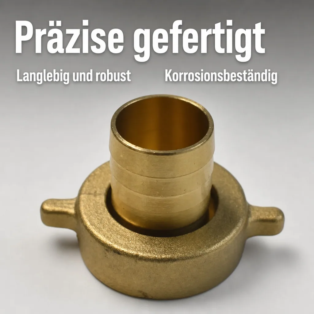 2/3 Schlauchverschraubung Messing 3/4" IG - 13 mm