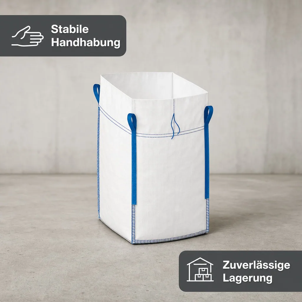BIG BAG mit Schürze Tragkraft 1000 kg, 90 x 90 x 110 cm