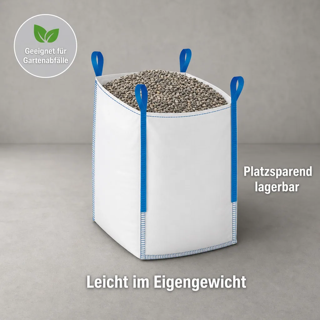 Big Bag 90x90x90, 1500 kg, offen, unbeschichtet