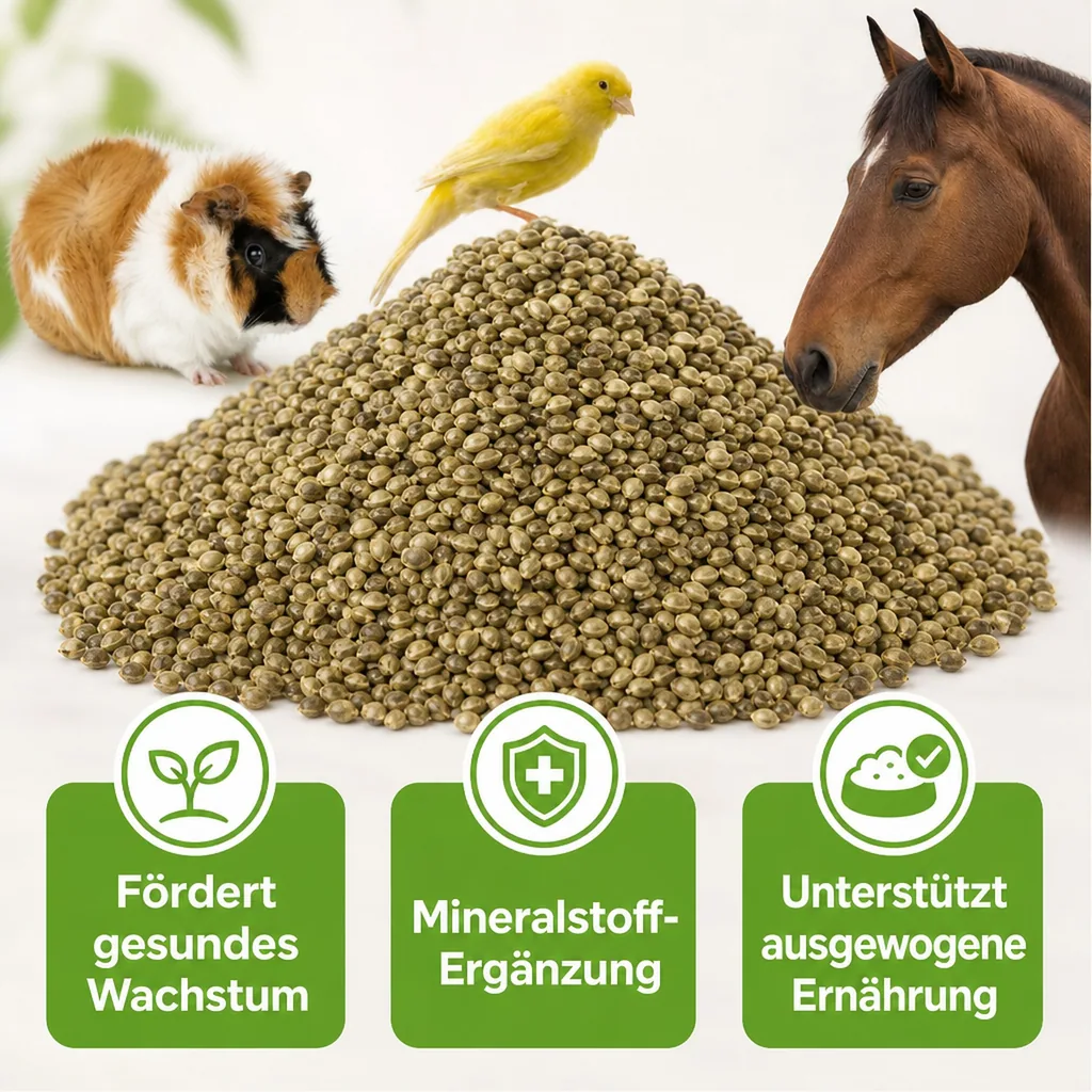 Hanfsaat 10kg für Vögel, Nager und Pferde