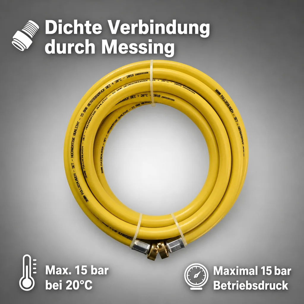 2,5m 1/2" Füllschlauch IG 3/4" 15bar
