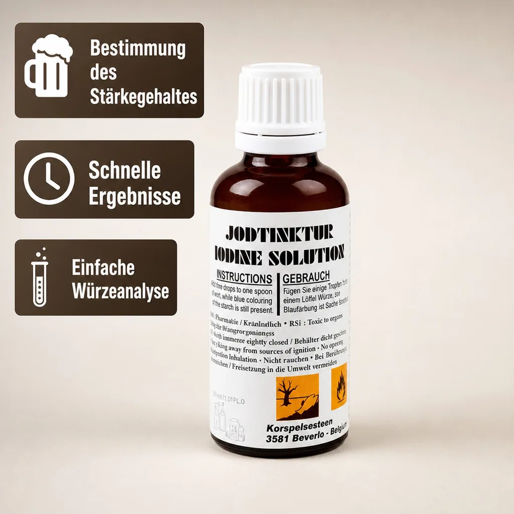 Jodtinktur zur Bestimmung des Stärkegehaltes, 30ml