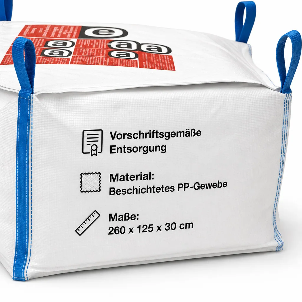 Asbest Big Bag, Platten Big Bag, Asbestentsorgung Sack