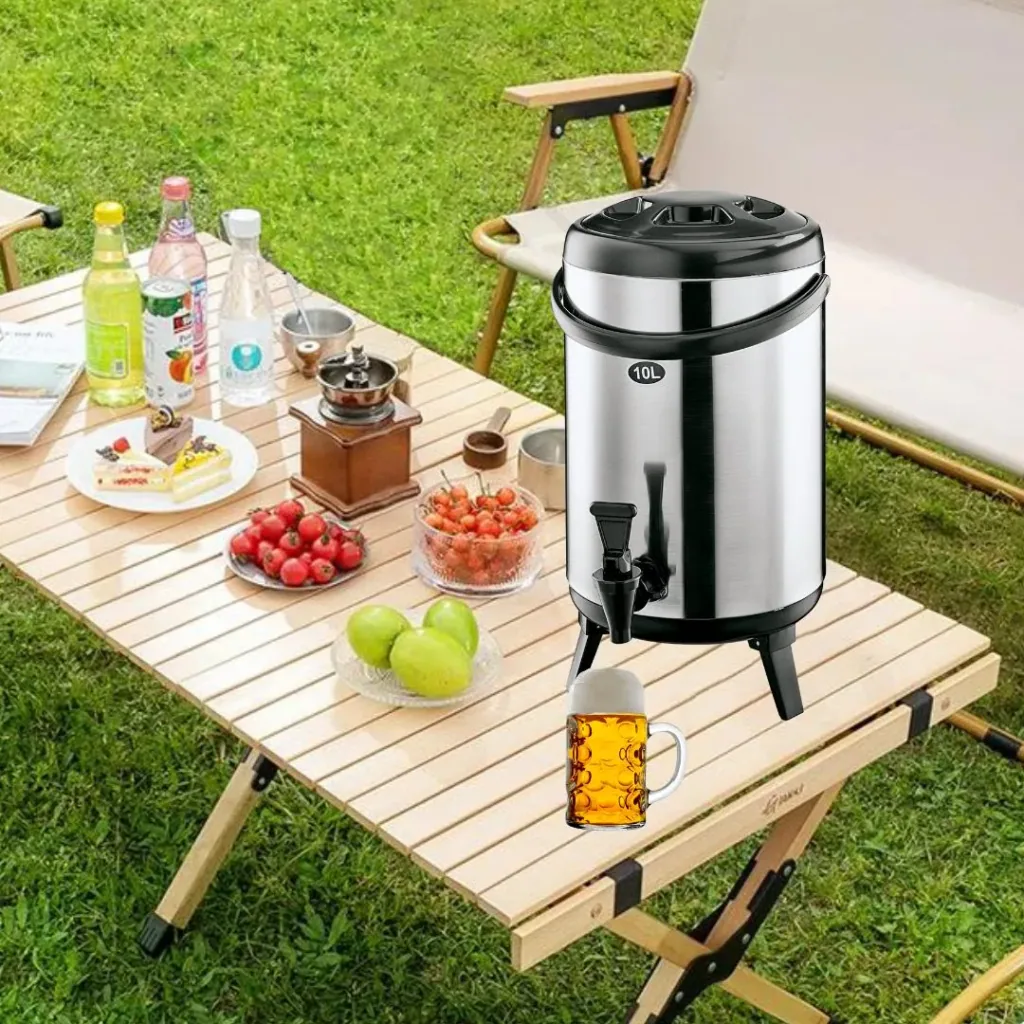 Thermobehälter, Thermogetränkebehälter, Getränkebehälter mit Zapfhahn - 10L