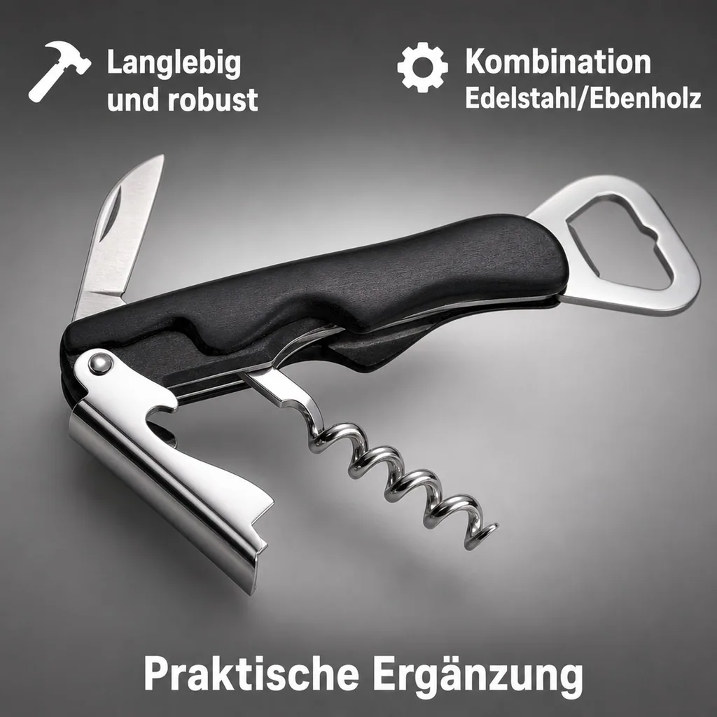Kellnermesser, Sommeliermesser, verchromt, 13,5 cm
