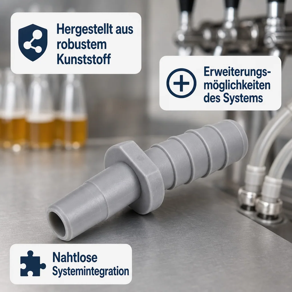 Steckdorn 3/8 Zoll für 7 mm Bierschlauch