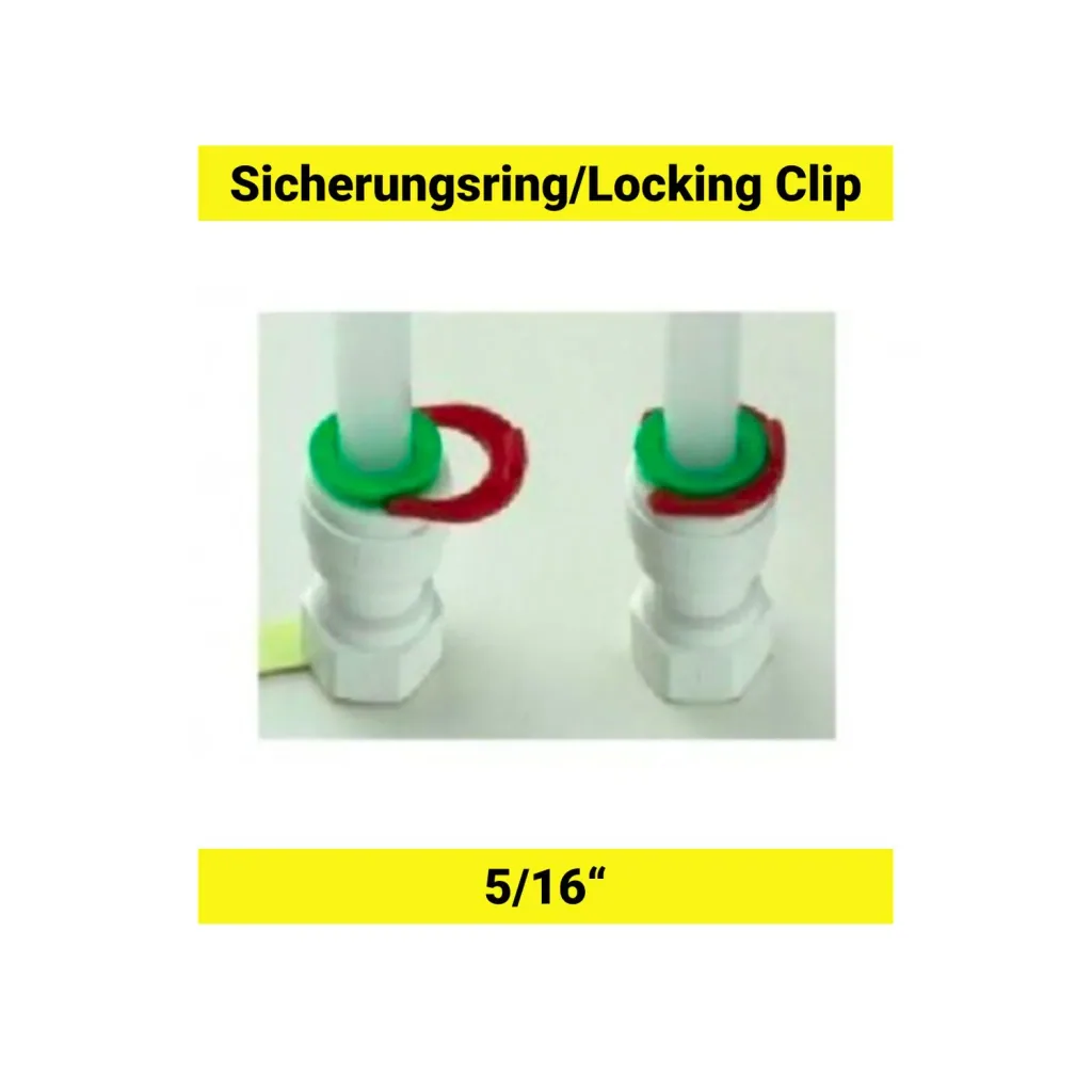 Sicherungsring für 5/16" Schlauch & Steckverbinder | Rot, für Bierleitungen & Zapfanlagen