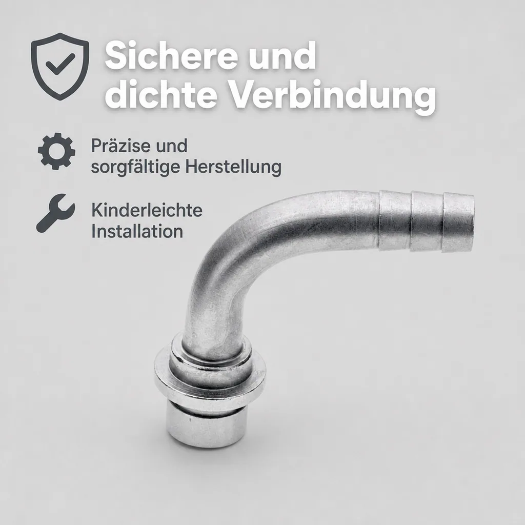 Tülle gebogen - 7mm für Bierschlauch oder CO2 Schlauch