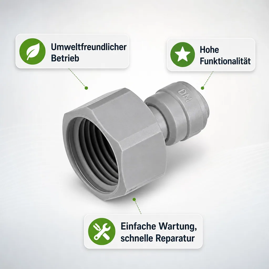 Adapter 5/8" für 3/8" Schläuche Aufschraub Verbinder