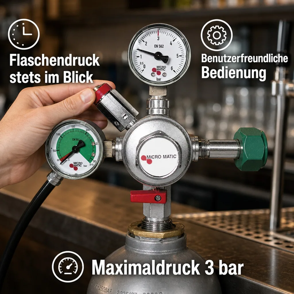 Druckminderer Co2 Micro-Matic - Bier Zapfanlage