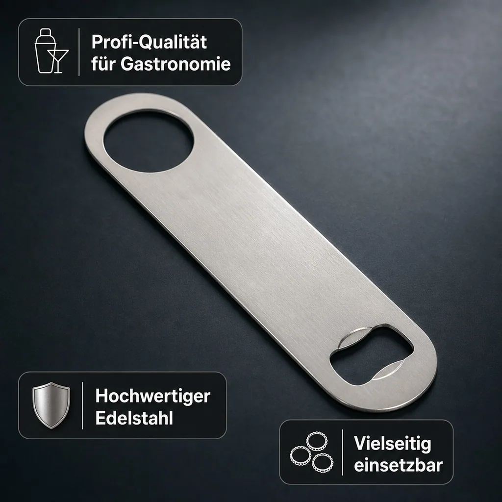 Flaschenöffner, Bieröffner - Speed Opener, Profi-Qualität für Gastronomie & Bar