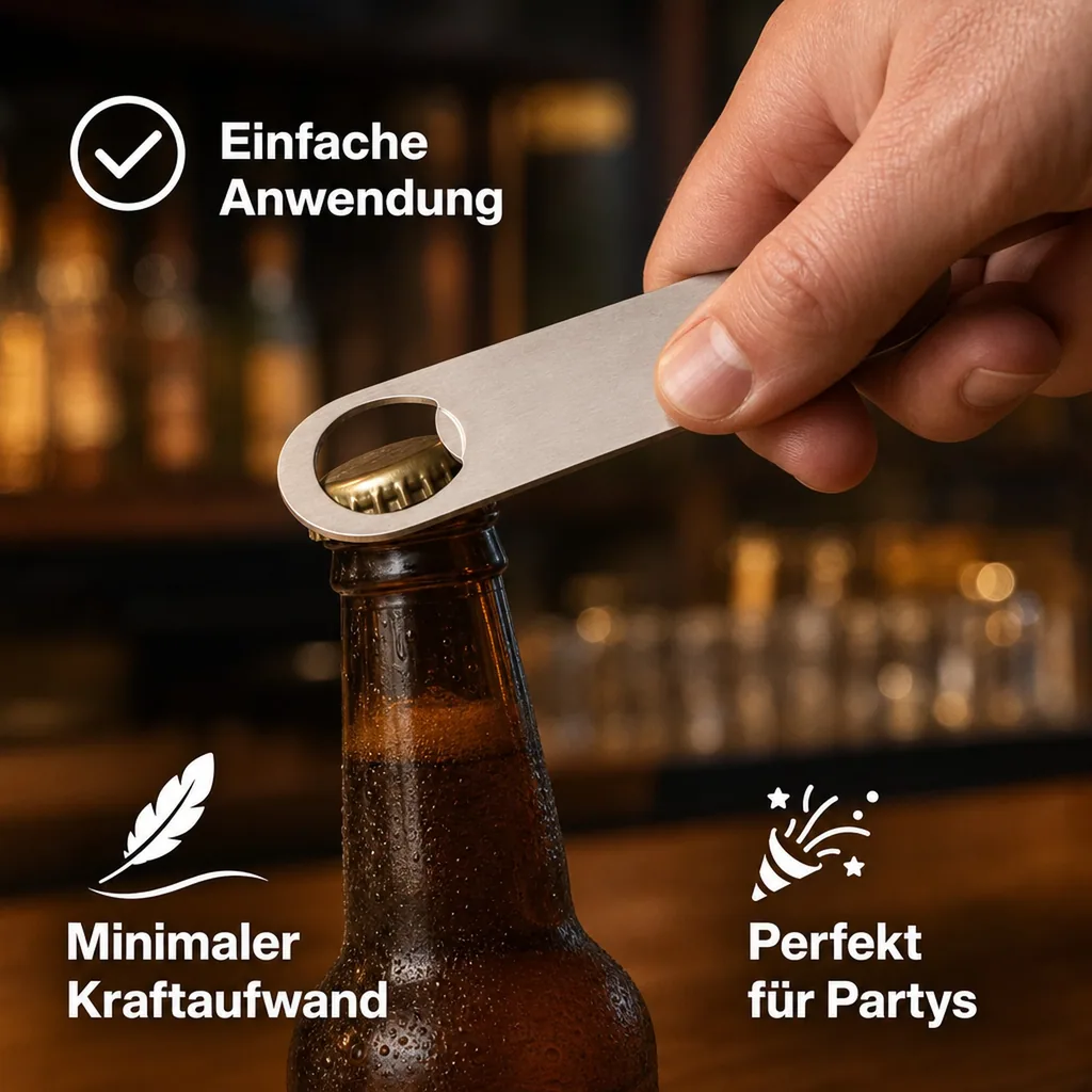 Flaschenöffner, Bieröffner - Speed Opener, Profi-Qualität für Gastronomie & Bar