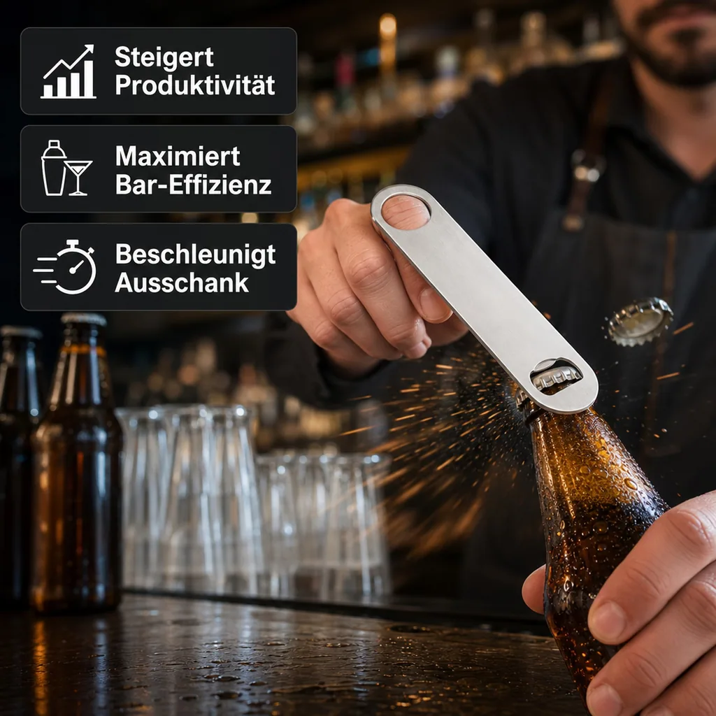 Flaschenöffner, Bieröffner - Speed Opener, Profi-Qualität für Gastronomie & Bar