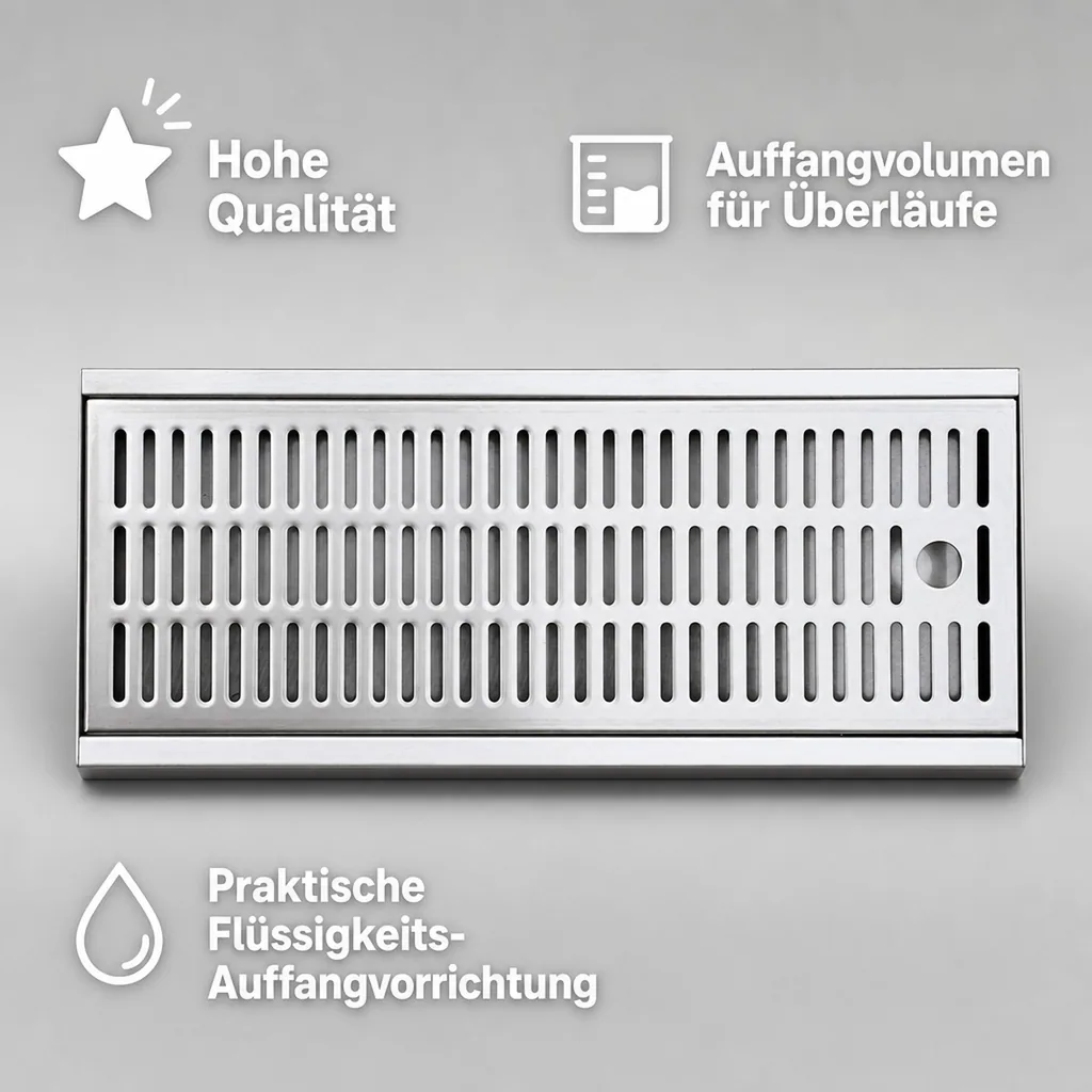 Tropfblech, Abtropfblech, Tropfschale - 300 x 200 x 27 mm