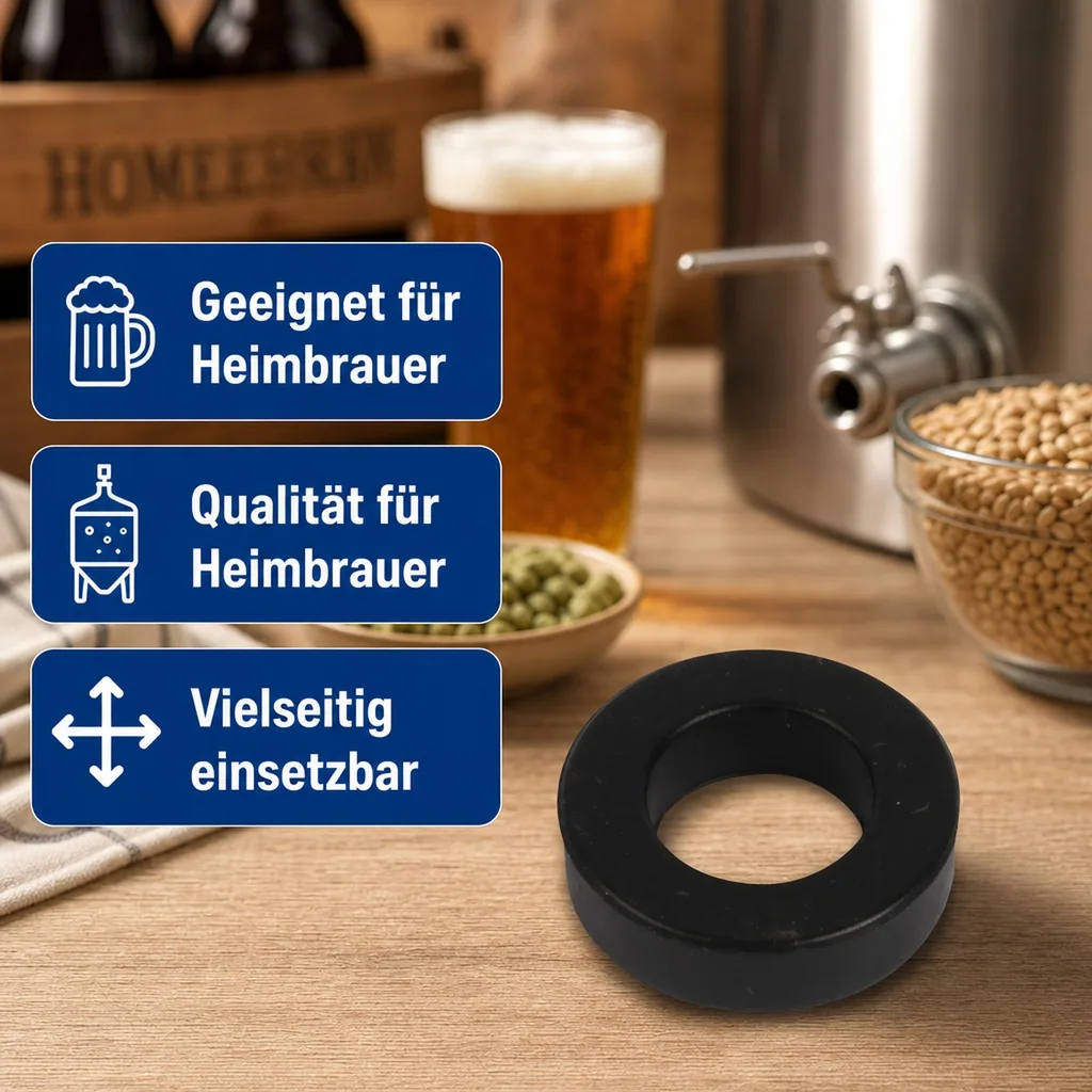 Dichtung am Stößel für Keg - Verschluss (Kombi-Fitting) (Micro Matic und Hiwi)