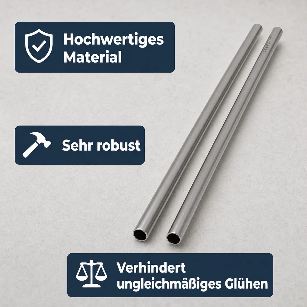 Steigrohr 11x0,5mm für Glühweingerät (OTHG, 400mm)