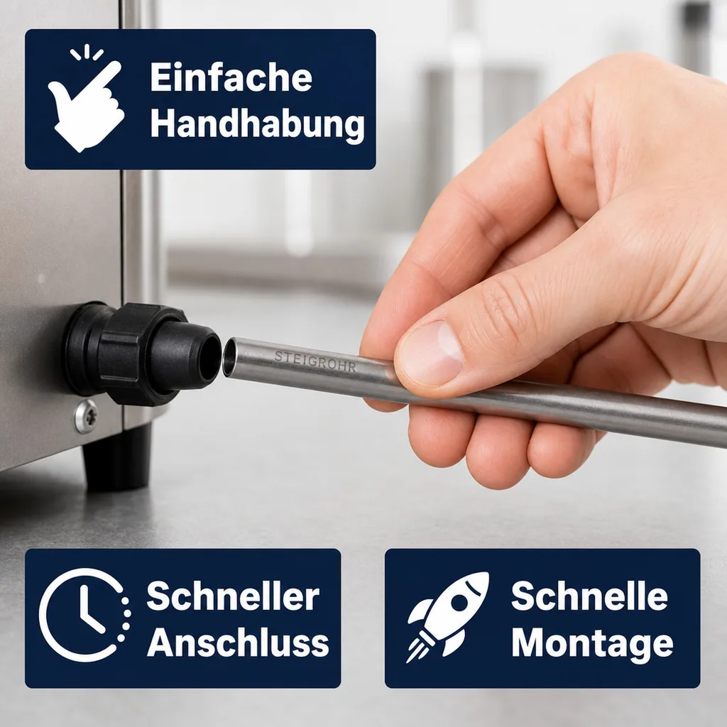 Steigrohr 11x0,5mm für Glühweingerät (OTHG, 400mm)
