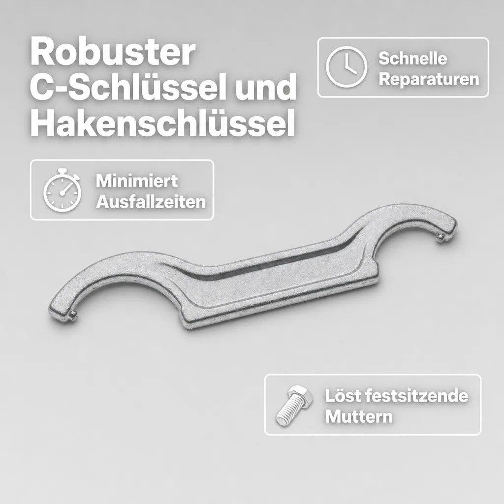 Hakenschlüssel, Zapfhahnschlüssel für Kompensator- & Kolbenschankhähne